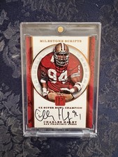 CHARLES HALEY 2017 Pantheon Milestone Scripts Auto Card 02/10 SSP 49ERS HOF