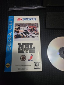 NHL '94 (Sega CD, 1993) CIB Complete W/ Registration - Tested