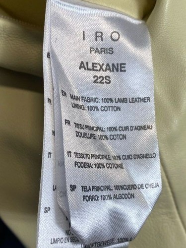 IRO Womens Light Yellow Leather Backless Strappy Maxi Dress Size 38 NWT - Picture 4 of 7