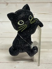Bath & Body Works Halloween Glitter Black Cat Candle Climber Accessory READ