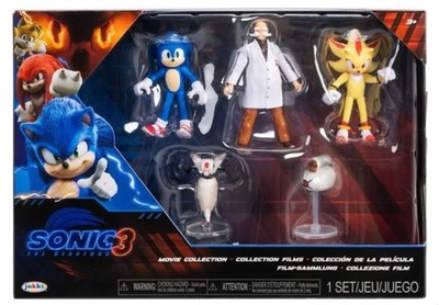 Sonic The Hedgehog 3 Movie Collection Figures Set By Jakks Pacific