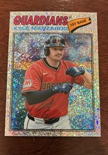 2026 Topps Heritage - Kyle Manzardo #133 Chrome Silver Sparkle Refractor