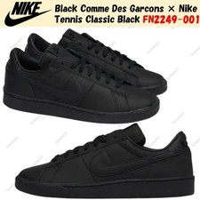 Black Comme Des Garcons × Nike Tennis Classic Black FN2249-001 Men's Size