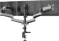 HUANUO Triple Monitor Mount for 17 to 32 inch Screens, Adjustment Triple Monitor