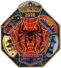 2026 Scout Jamboree Rainbow Council JSP CSP Patch Set Waupecan OA Lodge 197 Flap