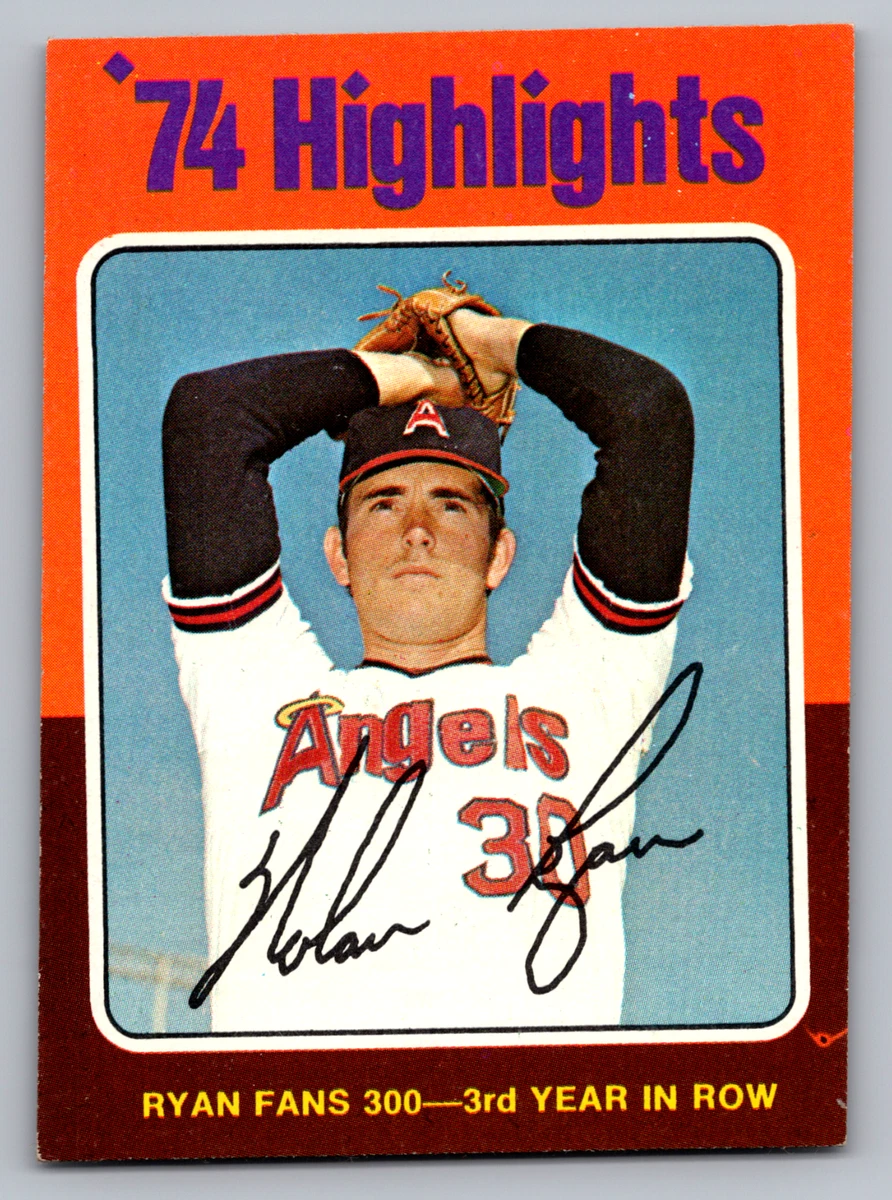 Topps Nolan Ryan Baseball 1975 Season Sports Trading Cards