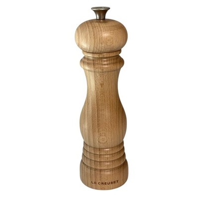Le Creuset Rare Wood Pepper Mill Grinder Adjustable Manual Natural Steel Kitchen