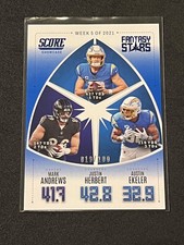 2022 Panini Score Andrews Herbert Ekeler Fantasy Stars Showcase 19/100 #FS5