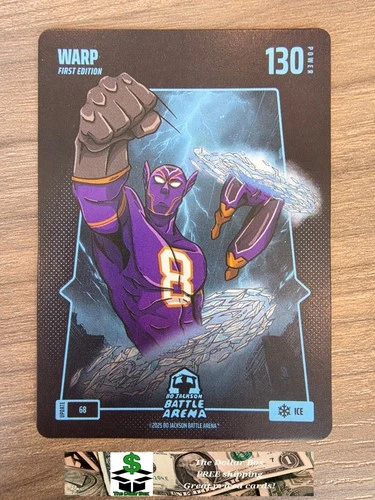 Bo Jackson Battle Arena Warp Lamar Jackson ICE Card #68 1st Edition