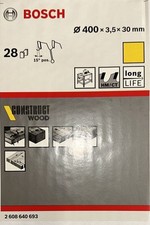 Bosch Kreissgeblatt Construct Wood, 400 x 30 x 3,5 mm, 28