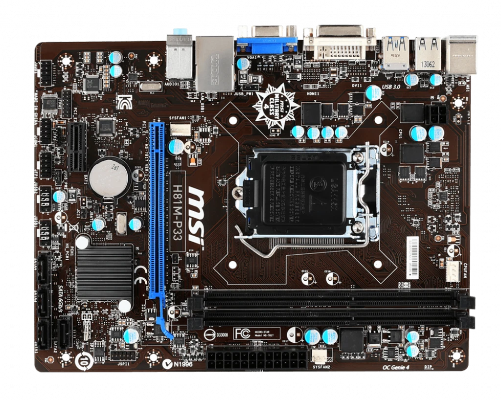 MSI B85MP33 V2 Motherboard LGA 1150 Intel B85 Support Core I7 I5 I3
