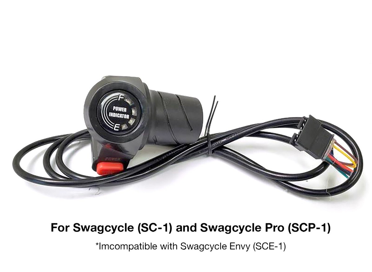 Swagtron eBike Throttle Assembly for Swagcycle PRO ENVY SC-1, SCP-1, SCE-1