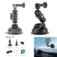 Windshield Suction Cup Bracket Holder For Insta360/DJI Sports Camera/Phone Stand