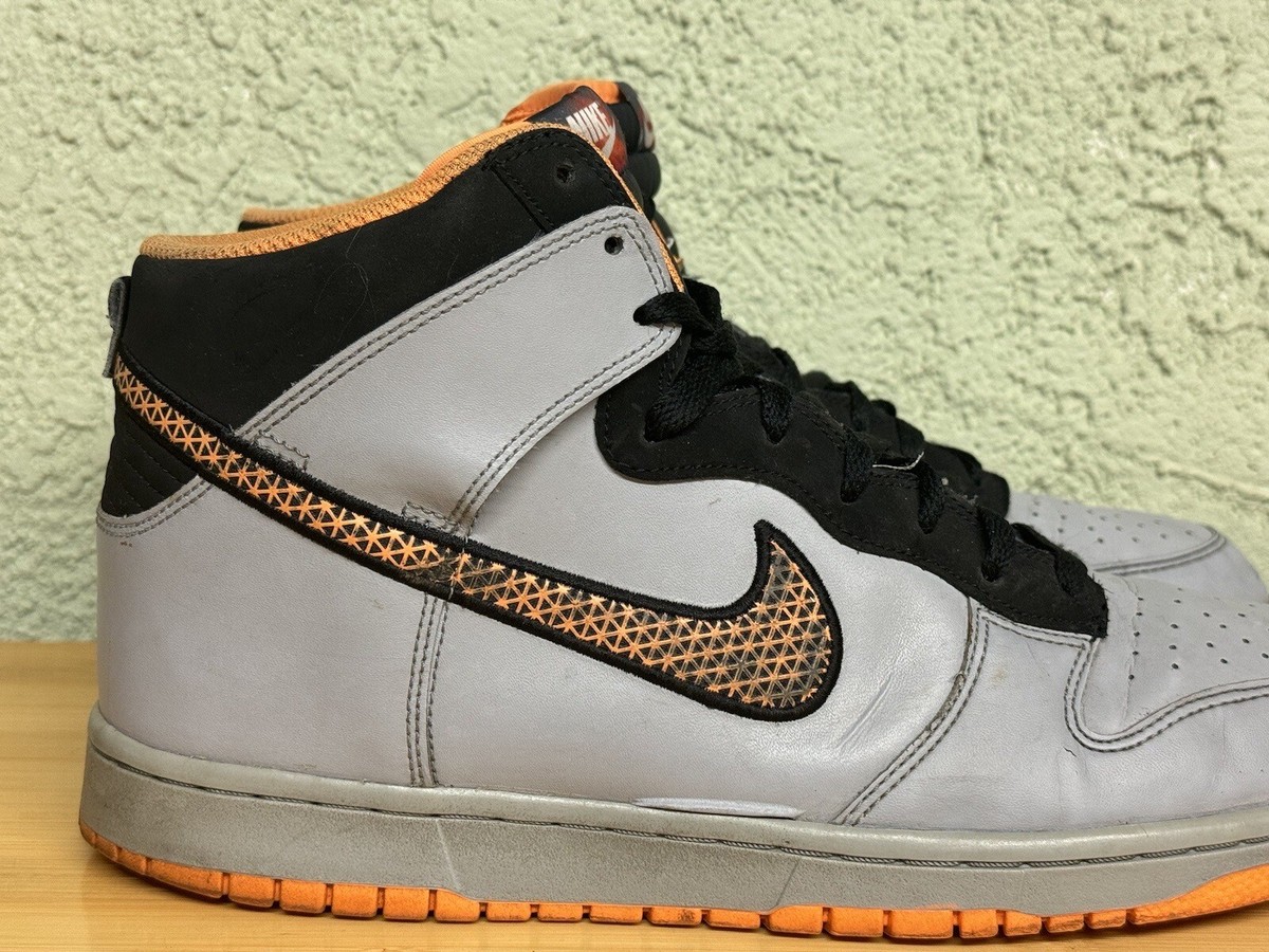 Size 12 - Nike Dunk High “Superhuman” Orange Grey Black | eBay