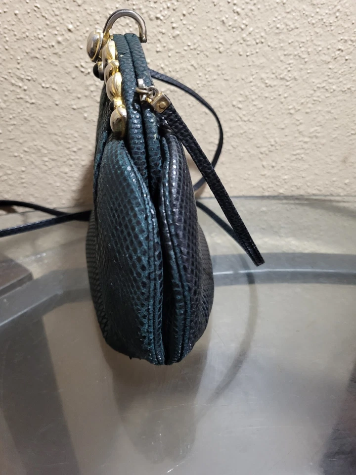 Bolsa de mão Judith Leiber vintage pele de cobra. Estado é muito bom. - Imagem 4 de 4