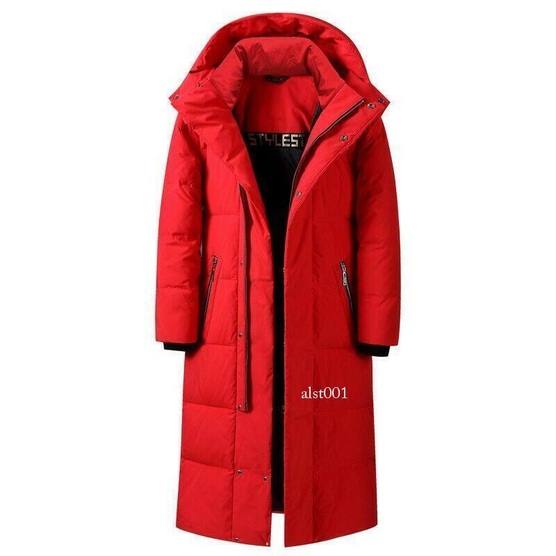 Men's Full Length Overcoat Puffer Coat Duck Down Jacket Parka