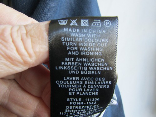 Dstrezzed Sakko, Leinen, Blau, Top, Gr. L - Bild 7 von 9
