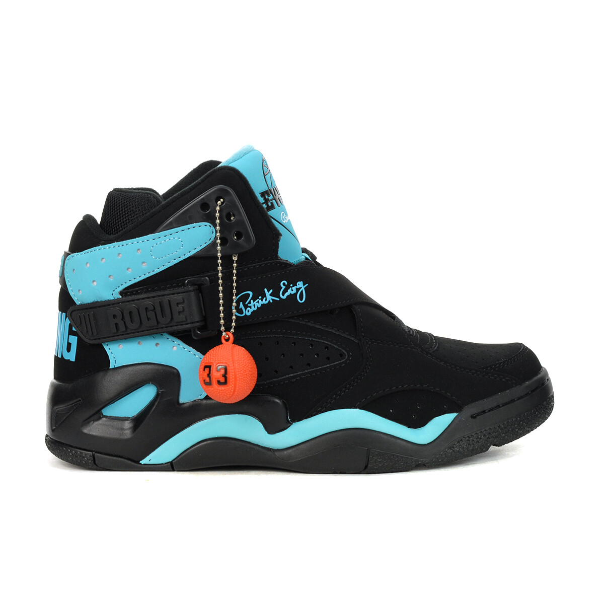 Patrick Ewing Rogue Black/Cyan Blue Basketball Shoes eBay