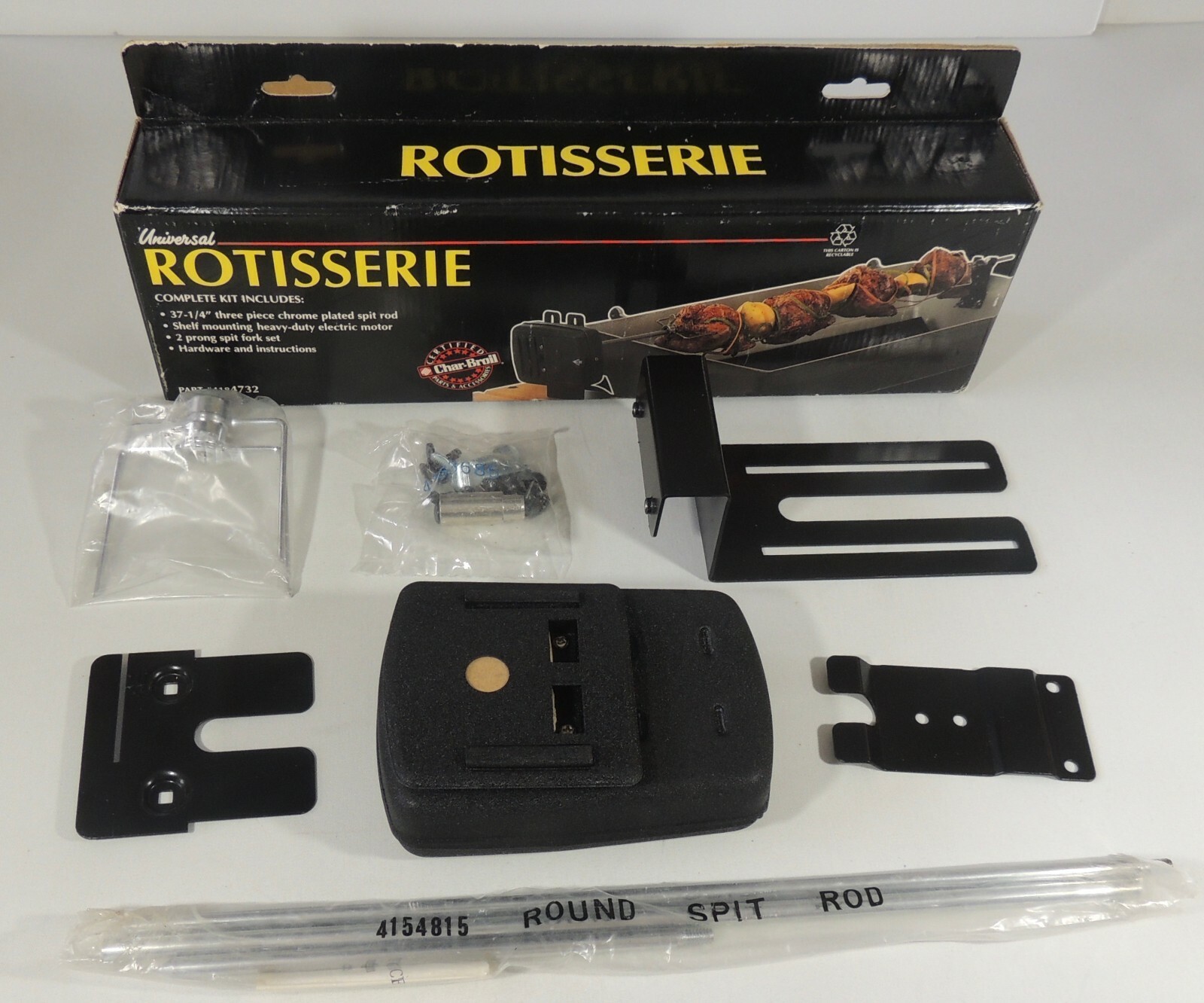 Universal CharBroil Electric Rotisserie Motor Grill Attachment New eBay