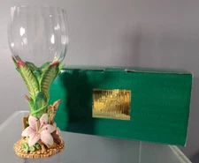 RARE NEW FITZ AND FLOYD STEMELATION JUNGLE WINE GOBLET 68/289 FLOWER WINE GLASS