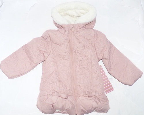 NEW WIPPETTE Girls Toddler Winter Faux Fur Hooded Jacket Coat 3T NEW NWT L46G