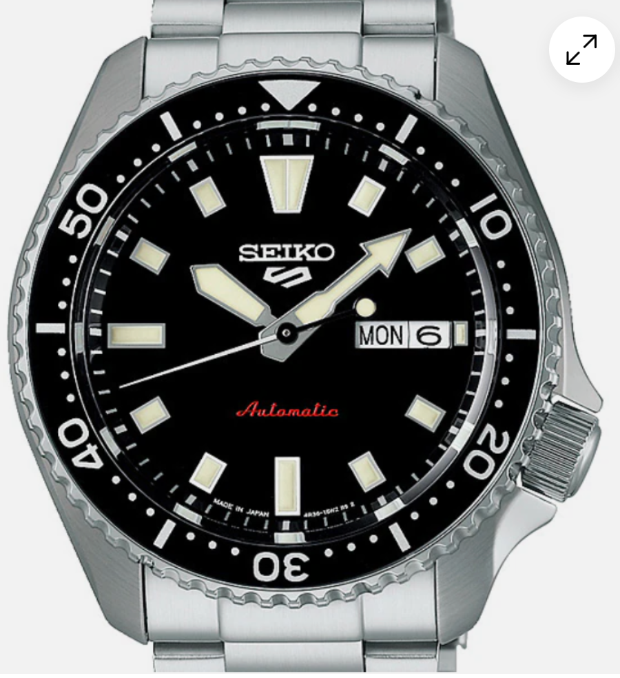 Seiko 5 Five Sports SRPL85 SKX Automatic Watch 100m Black Dial
