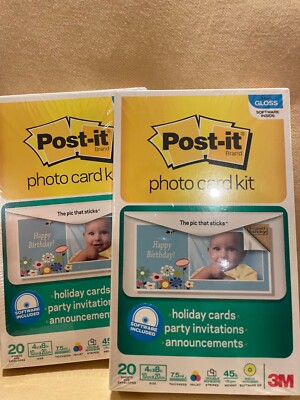 Photo paper lot (qty 3+) 3M Post-It Paper 4x8 kit & (qty 40) JetPrint 4x6