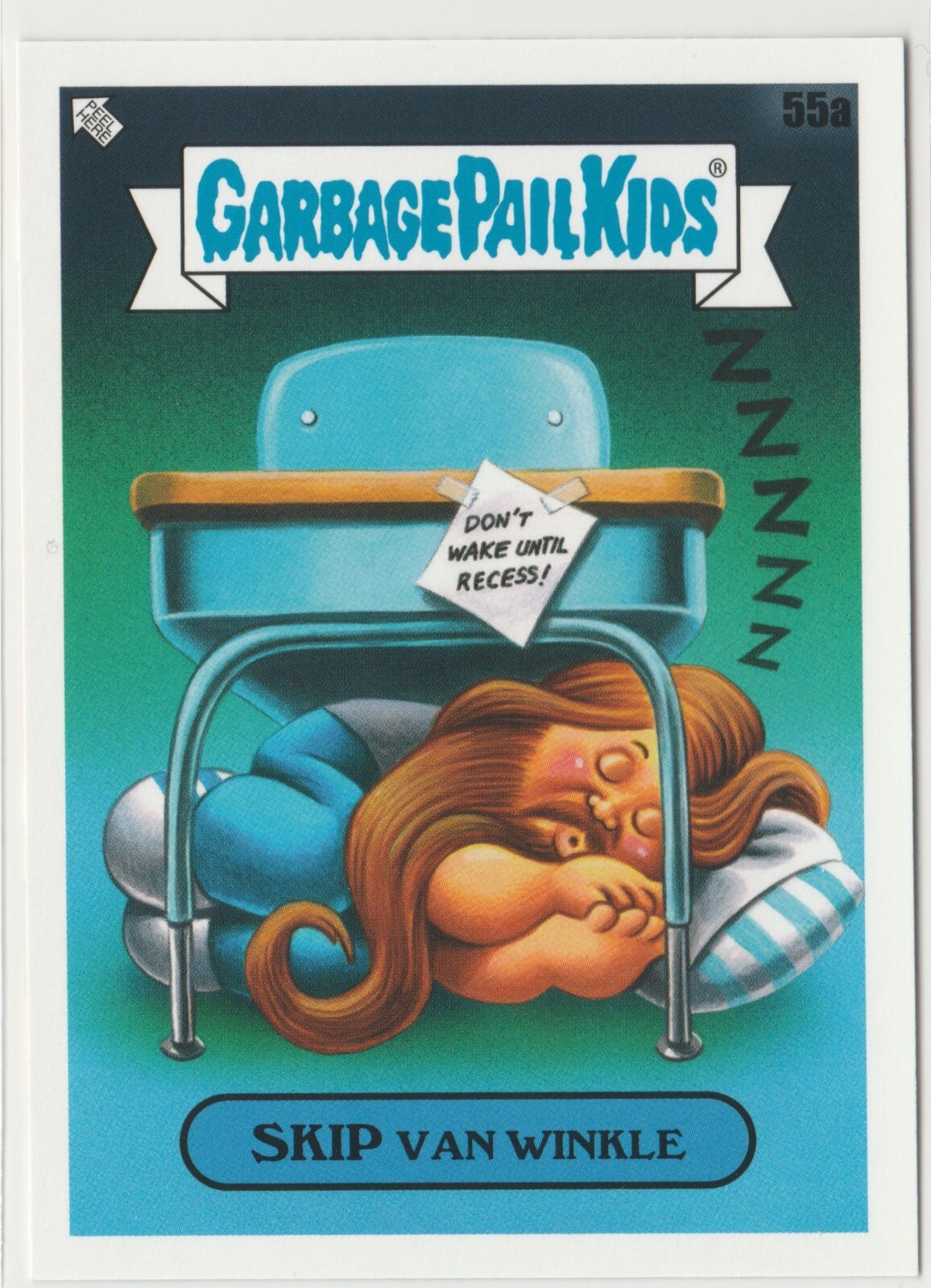 Skip Van Winkle #55a Garbage Pail Kids GPK 2020 Late To School LTS Trading Card