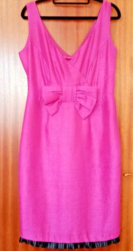 Combo de Colección Años 90 Michaela Louisa de Londres Rosa Caliente Ocasión Vestido y Chaqueta Reino Unido 10 - Imagen 8 de 12