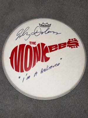 Micky Dolenz AUTOGRAPH SIGNED Monkees Drumhead Inscription I m A Believer RARE