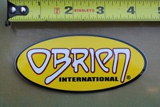 O'BRIEN Waterski Wakeboard Lake Sports White Yellow V22a Vintage Surfing STICKER