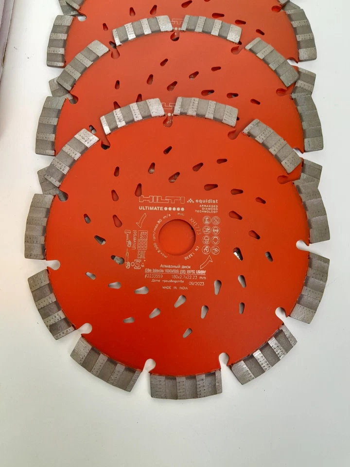 HILTI 6 Stück Diamanttrennscheiben 180/22 (6) SPX univ Nr. 2233559 NEU!! - Bild 3 von 4