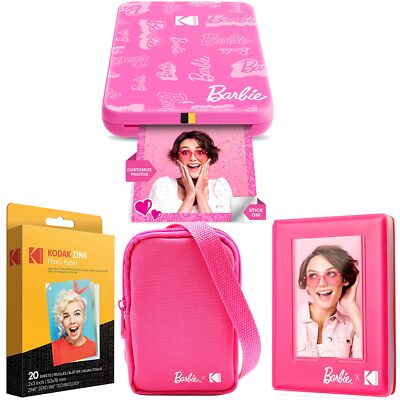 Kodak x Barbie Step Slim Instant Portable Photo Printer + Camera Case & More