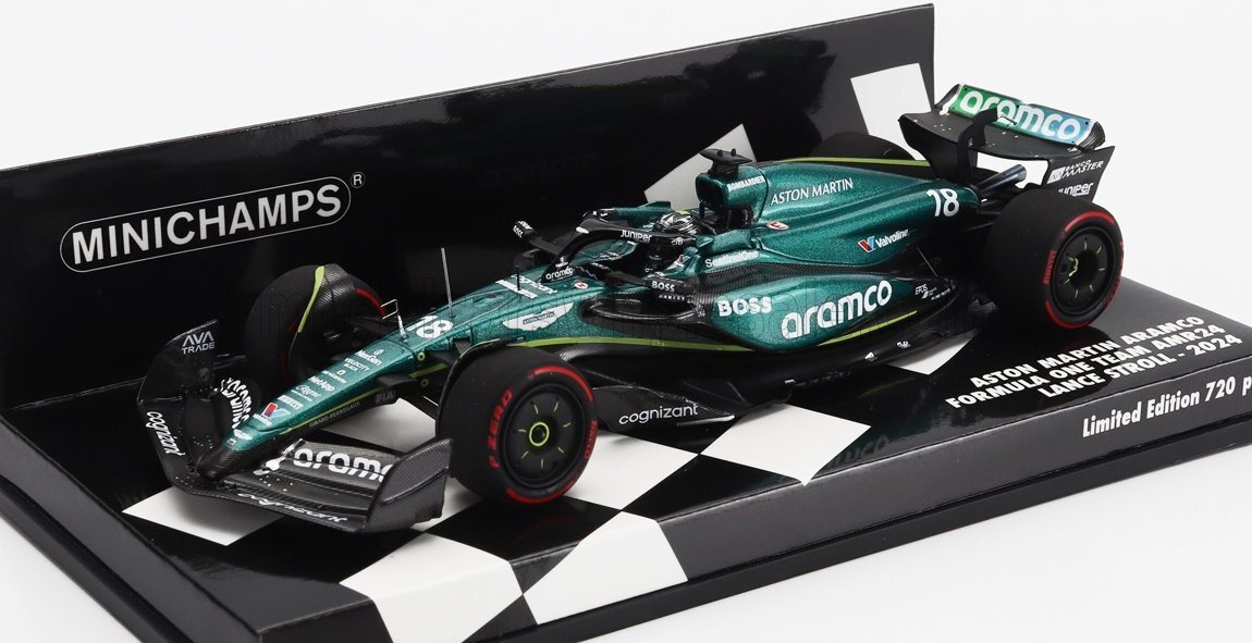 Aston Martin F1 AMR24 #18 2024 Season Lance Stroll in 1:43 scale