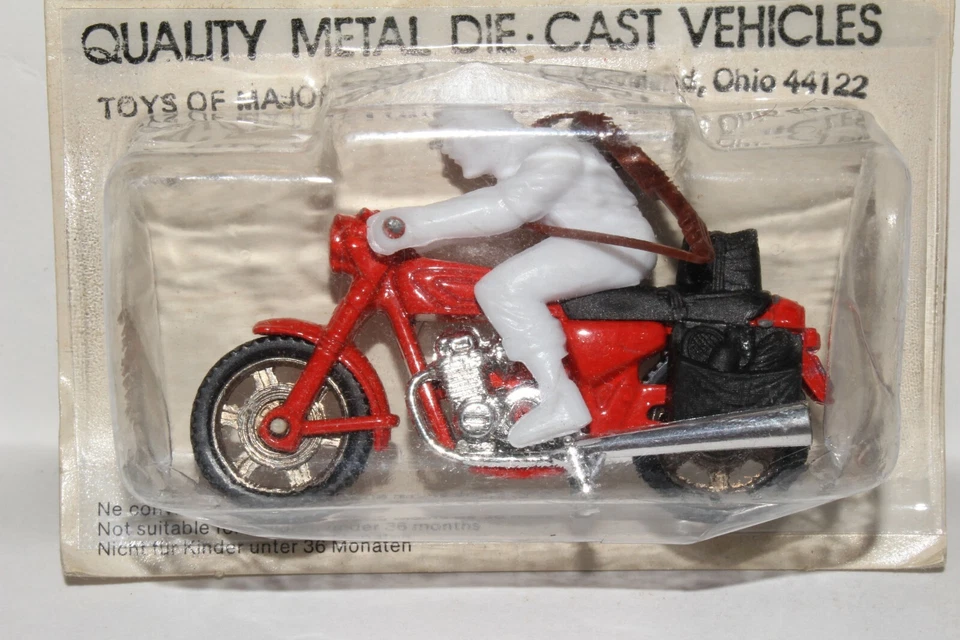 MOTO DIECAST MAJORETTE FRANCE CON PILOTO CON GUITARRA EN LA PARTE POSTERIOR, NUEVA EN PAQUETE Foto 2 de 4