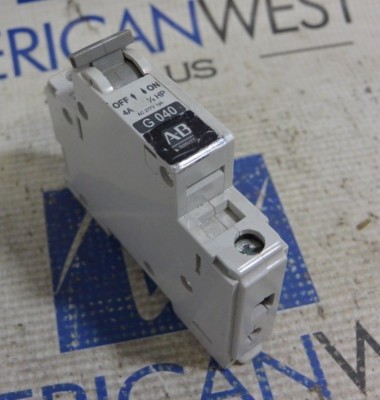 Allen Bradley 1492-CB1-G040 Series C 1 Pole 4A Circuit Breaker