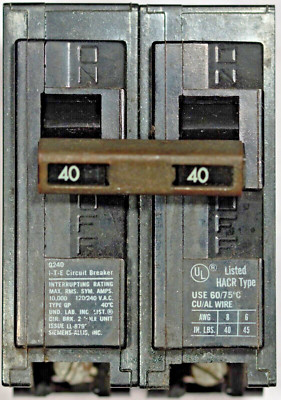 esBraque、 PICHET,POIRE CIUPEE,VERRE Siemens QP 40-amp 2-Pole Standard Trip Circuit Breaker Q240U