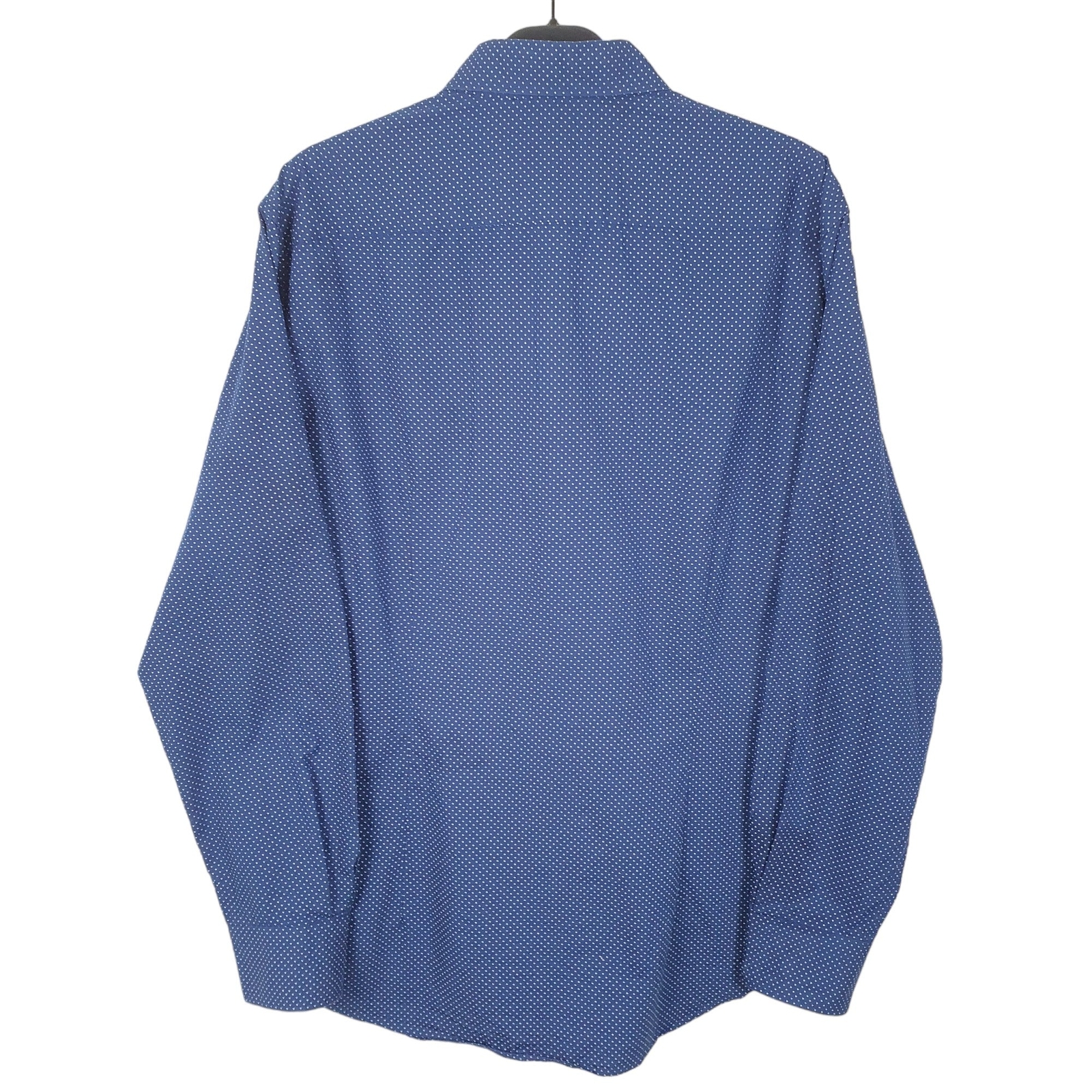 TOMMY HILFIGER Navy Gingham Shirt Long Sleeve Casual Mens M image 3