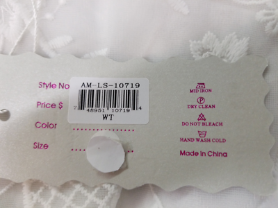 Pretty Angel Women's Blouse Tunic Top Short Sleeve S Chiffon