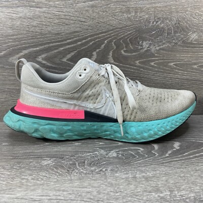 Nike React Infinity Run Flyknit 2 South Beach Men Size 12 Running Athletic Shoes