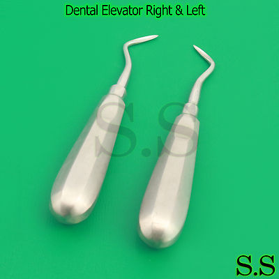 Set of 2 Oral Dental Root Elevator Flohr Right & Left