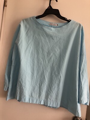 5XL Misslook 3/4 Sleeve Linen Look Top/ Blouse Preowned  