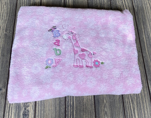 Garanimals Mini Giraffe Blanket Pink Polka Dot Sleeper Gathered Baby Blanket eBay