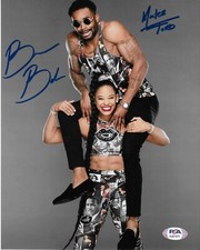 BIANCA BELAIR & MONTEZ FORD WWE SIGNED AUTOGRAPH 8X10 PHOTO #2 w/ PSA COA