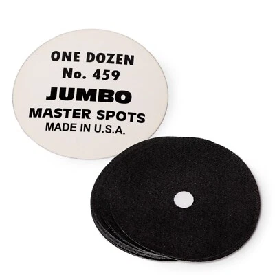 Tweeten Jumbo Master Pool Billiard Table Spots 12 pcs - 2 5/16" - Black