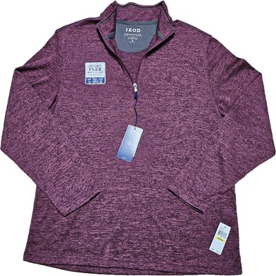 NWT Izod Men's Advantage Performace Sport Flex Burgundy