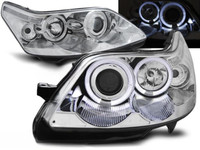Scheinwerfer Paar Citroen C4 04-10 Angel Eyes Chrom