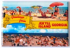 Greetings from Jekyll Island Georgia FRIDGE MAGNET travel souvenir "style B"