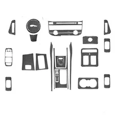 25x Carbon Fiber DashBoard Gear Console Interior Trim For Jaguar F-Pace 2016-19