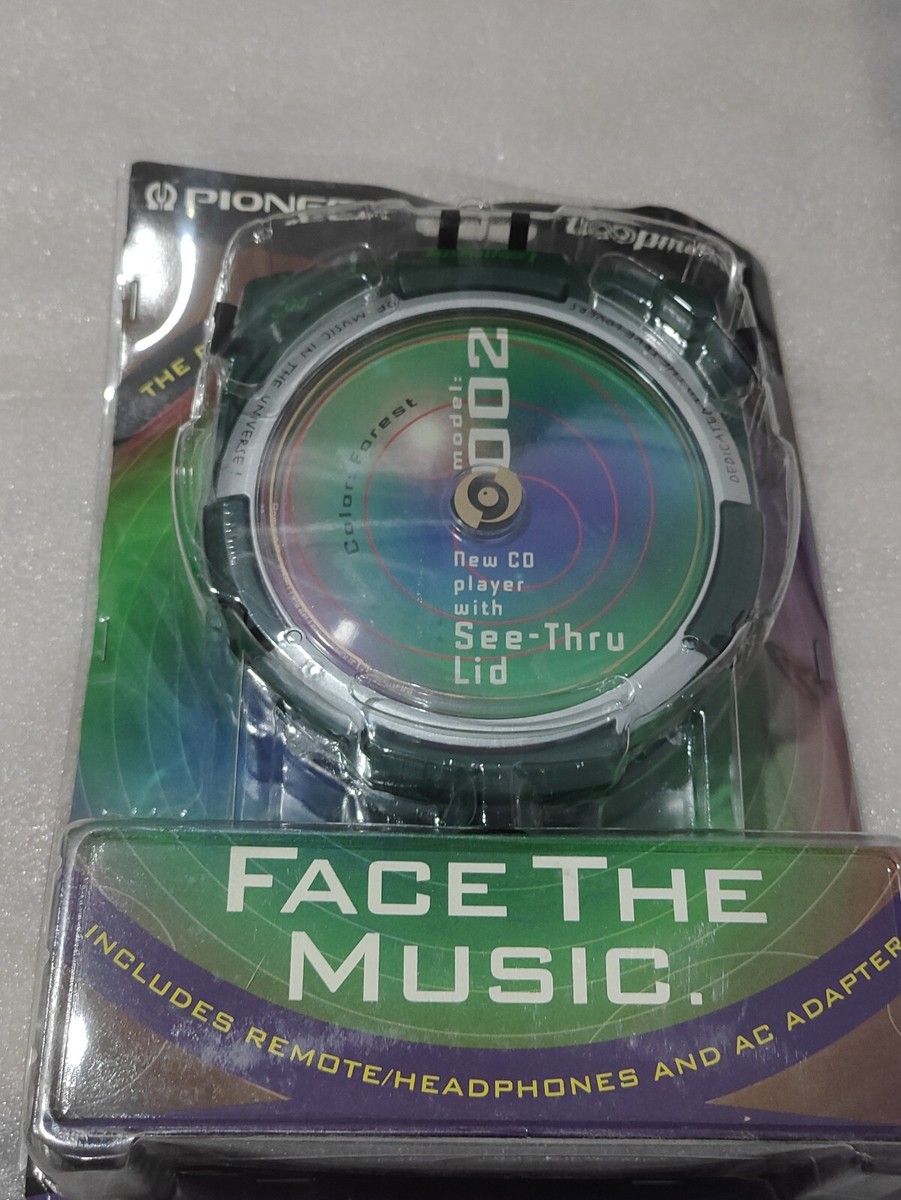 New Pioneer Loopmaster PCD-002 Clear Portable CD Player Old Stock